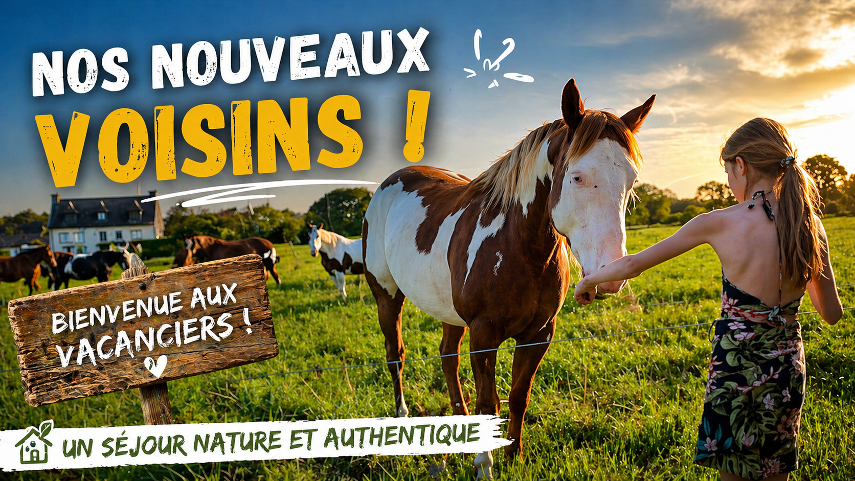 les chevaux seront les nouveaux voisins de nos vacanciers